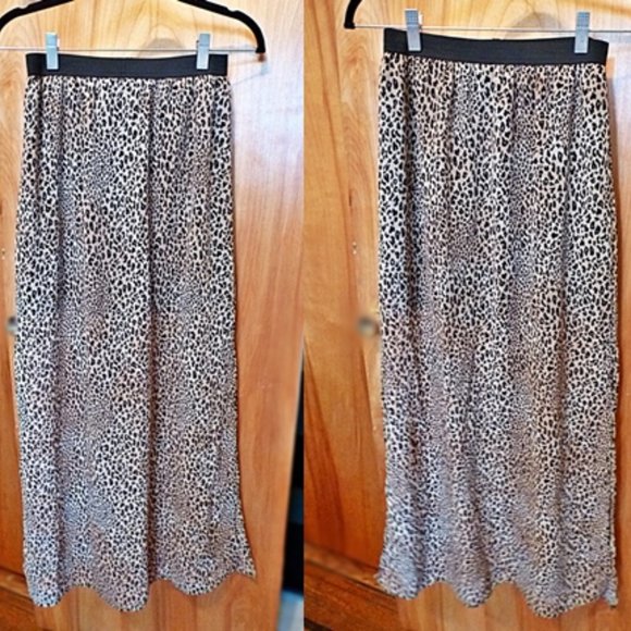NWOT - H&M Leopard Print Maxi Skirt - Picture 1 of 5